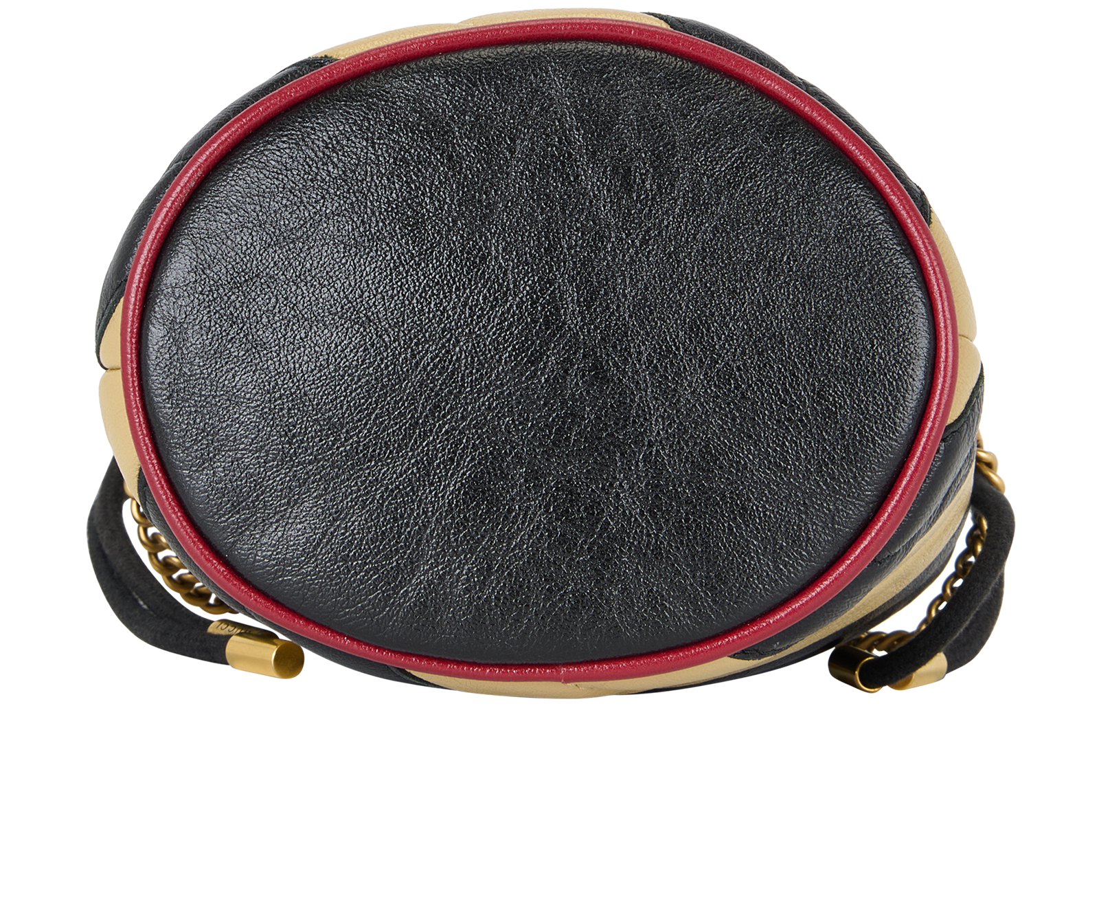 Marmont Bucket Bag, &pound;595, Handbags, Beige/Black, Leather, Top view